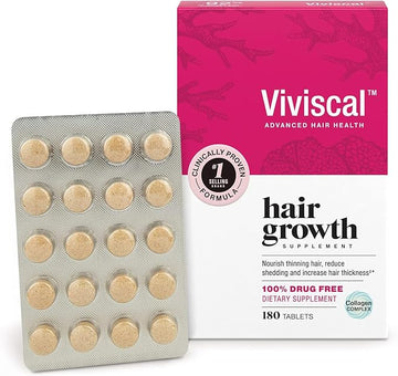 Viviscal Hair Growth Supplements for Women - 90-Day Supply, 180 Tablets