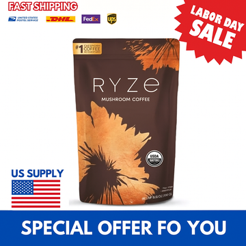 Organic RYZE Mushroom Coffee - β 30 Servings Per Pack Free Shipping, Fast Delivery