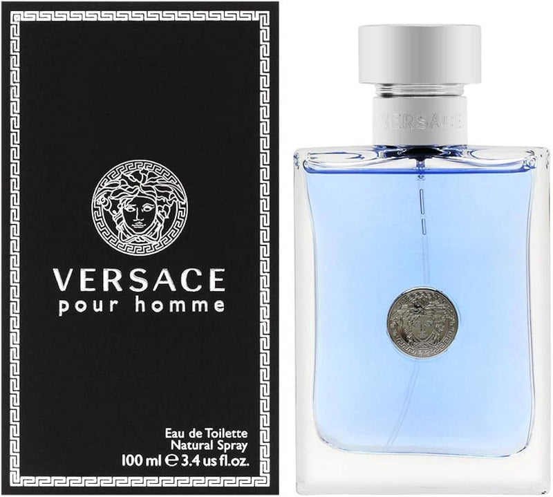 Versace Pour Homme Eau de Toilette 3.4 oz | Authentic Men's Full-Size Cologne Spray