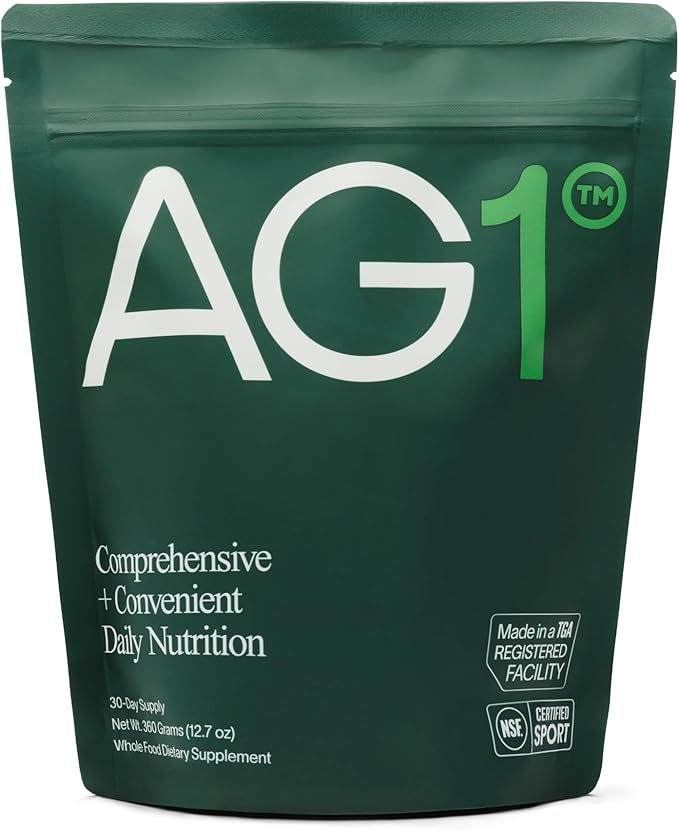 AG1 Athletic Greens - Daily Nutritional Powder Supplement, 30-Day Supply (12.70 oz)