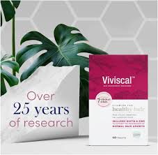 Viviscal Hair Growth Supplements for Women - 30-Day Supply, 60 Tablets with AminoMar Collagen Complex, Biotin, Zinc, Vitamin C & Iron for Thinning Hair