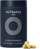 Nutrafol Men's Hair Growth Supplements - Clinically Tested for Thicker Hair & Scalp Coverage, Dermatologist Recommended, 1-Month Supply