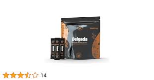 Coffee Delgada Premium Instant Coffee with Ganoderma Lucidum Mushroom - 25 Sachets, 2.8 oz Each