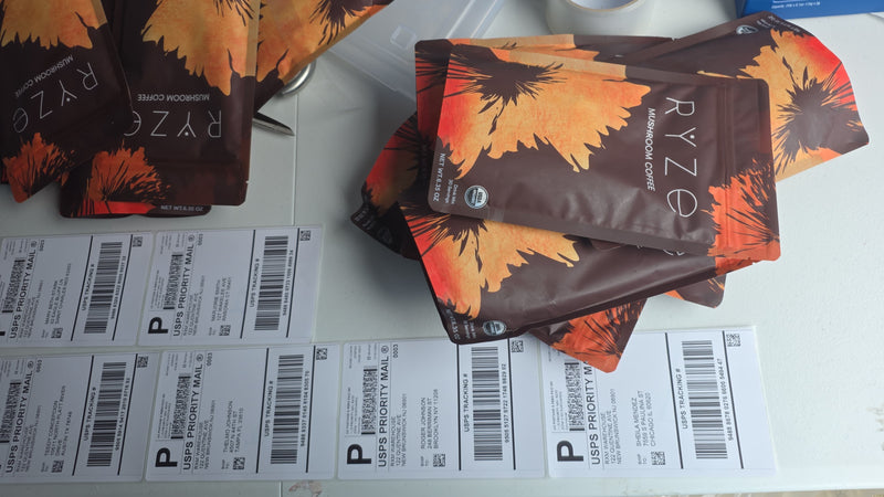 Organic RYZE Mushroom Coffee  - ☕ 30 Servings Per Pack Free Shipping, Fast Delivery